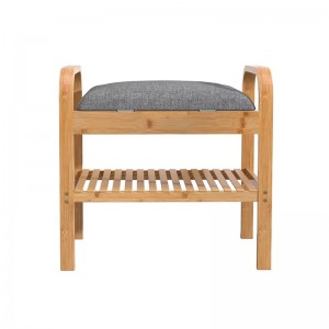Corridor Display Shelf Organizer Storage Shoe Rack Bench Bambus Shoe Bench