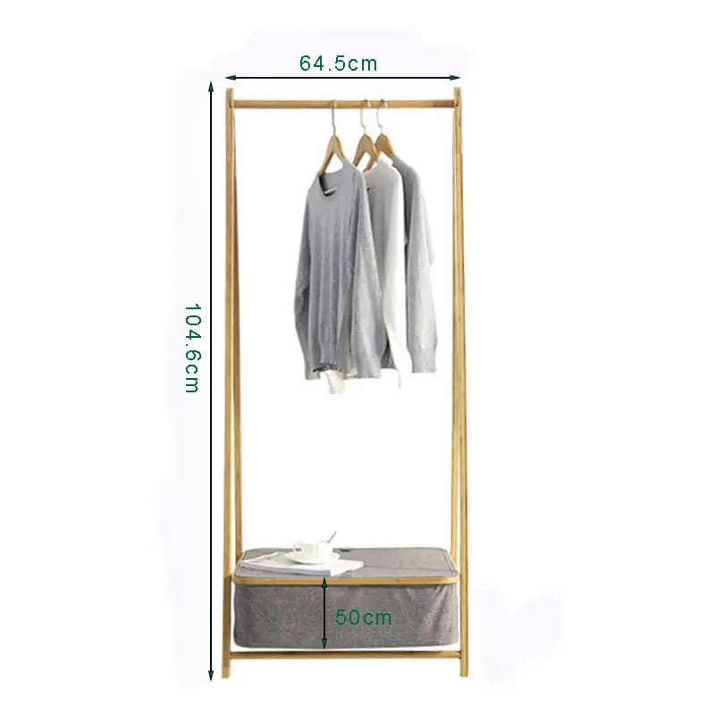 Nyt design bambus hylde senge møbler vaskeri tøj tørringsstativ med opbevaring hæmmer