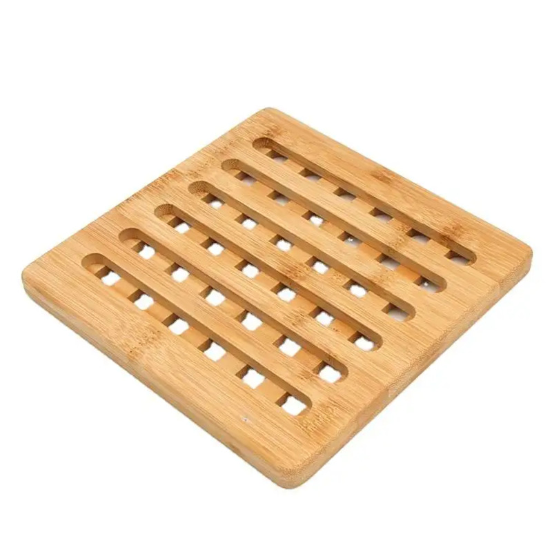 Coaster \\\\\\\\ Moderne køkken Drink Resistent Bambus Pot Plate Coaster Coaster